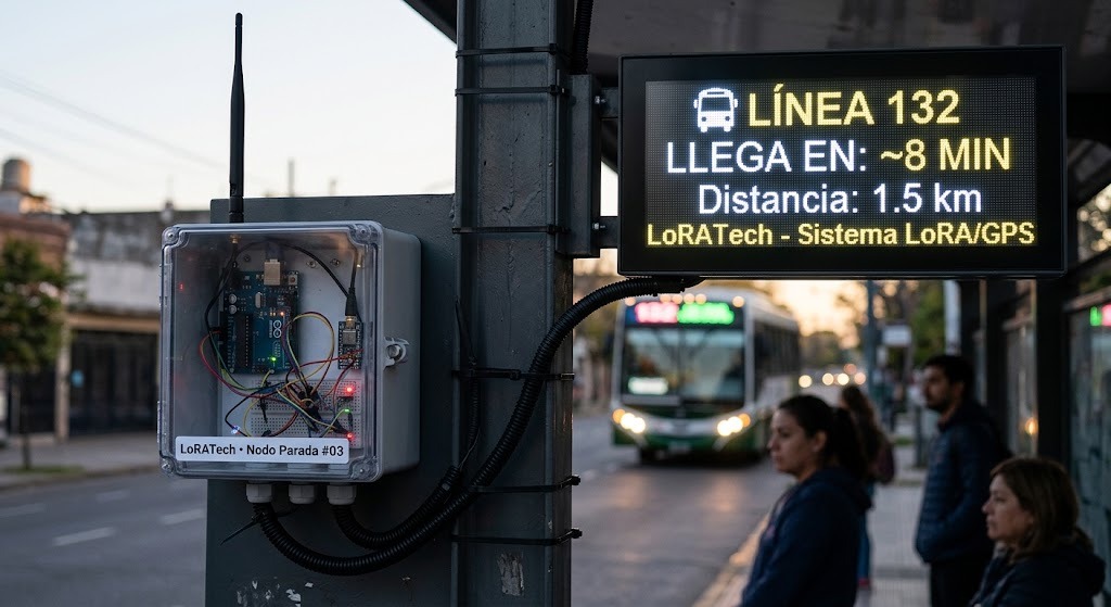 Proyecto LoRaTech: Sistema de telemetría y localización en tiempo real para el transporte público mediante redes de comunicación LoRa