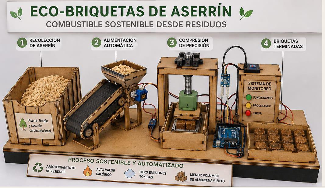 Proyecto Briquetas ecológicas de aserrín