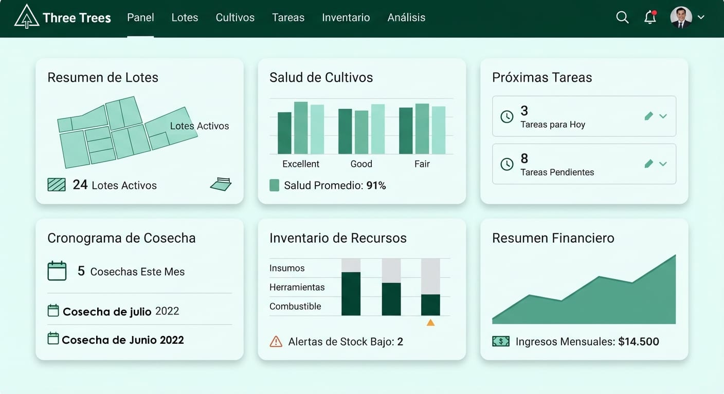 Proyecto Three Trees LogBook - App de Gestión Agrícola